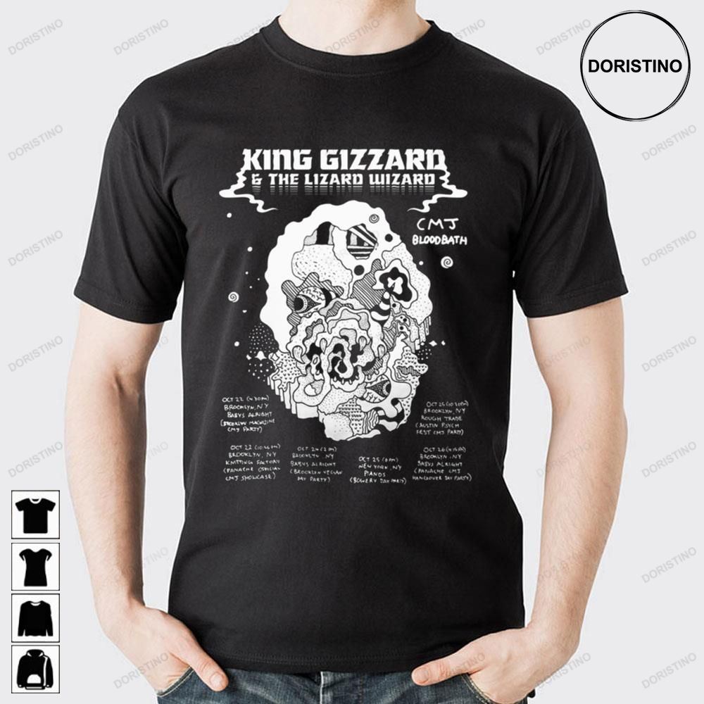 King Gizzard And The Lizard Wizard Cmj Bloodbath Limited Edition T-shirts